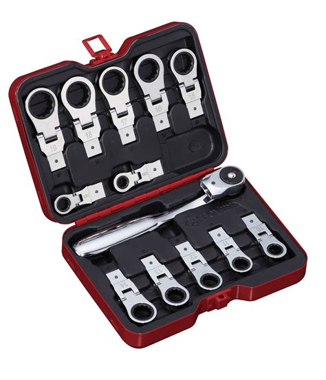 ratchet set in metal box|lowes ratchet box end.